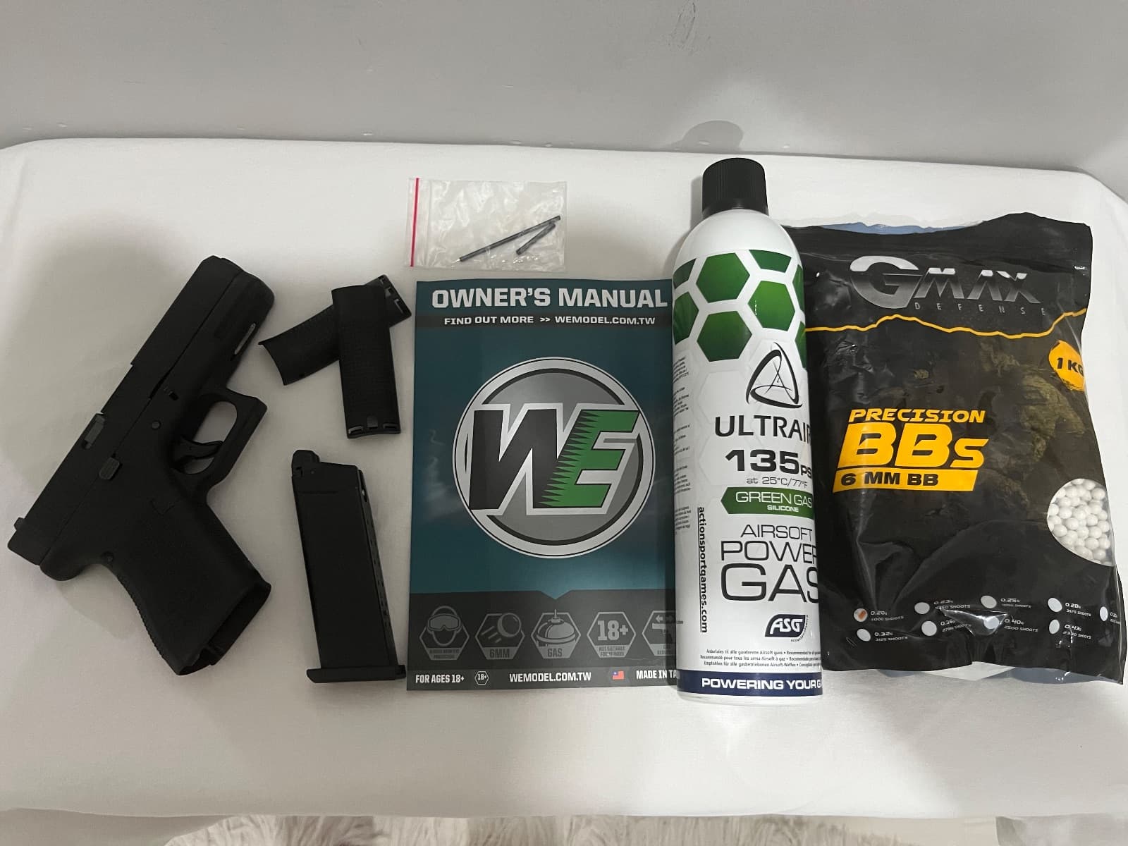 WE Glock 19 Gen 5 Siyah Airsoft Tabanca + Gaz ve BB Dahil (Sıfır Ayarında)