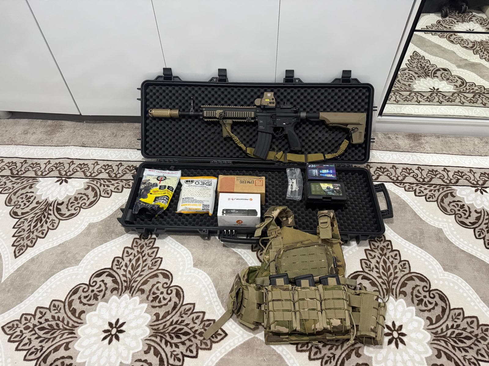 Hk416D airsoft ERG tüfek ve ekipmanları - görsel 1