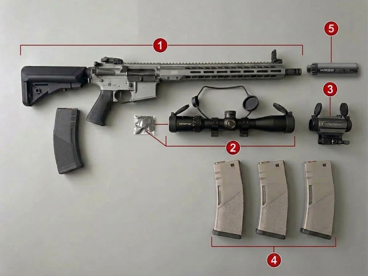 FATURALI KRYTAC REC7 MK3 GATE SETİ 🔥 - görsel 1